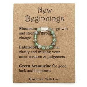 Healing crystals,Beaded elastic ring