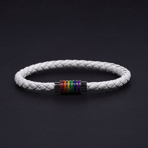 Pride Day - Rainbow Coloured Clasp Magnetic Bracelet
