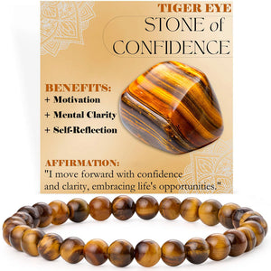 Energy & Love • Natural Stone Elastic Rope Bracelet