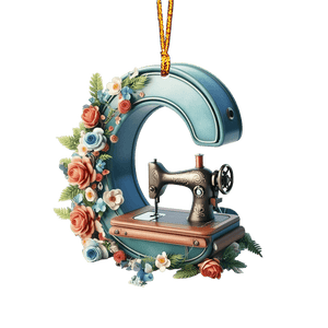 Beautiful Sewing Letter Shaped Ornament
