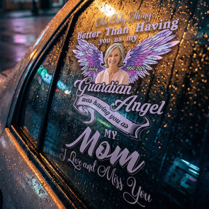 Memorial Gift For Loss Of Loved One β Personalized Decal "I Love And Miss You Mom"