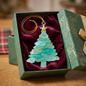 Sea Glass Tree β Personalized Acrylic Ornament