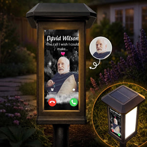 Custom Photo The Call I Wish I Could Make - Personalized Solar Garden Light