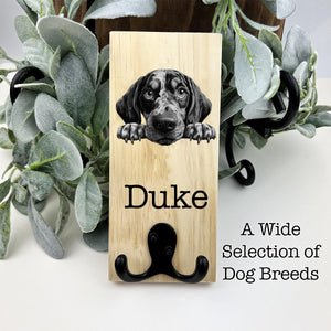 Personalised Dog Lead Hook Hanger, Dog Gift, Pet Presant