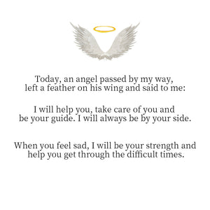 Personalized angel wing ring