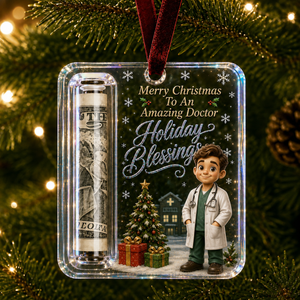 Career Tribute Christmas Money Holder Acrylic Ornament