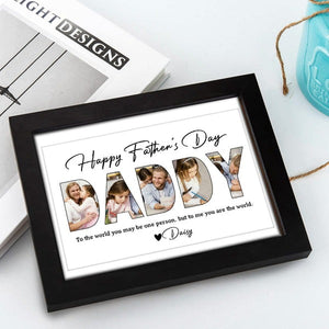 Happy Father's Day Personalized Family Picture Frame