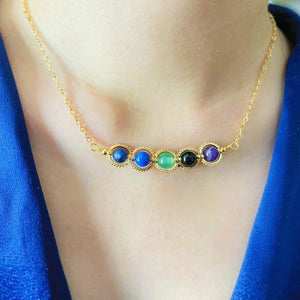 Zodiac Necklace Natural Astrology Jewelry Gift