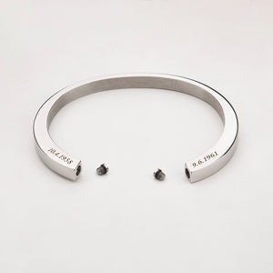 Personalized Double Chamber Memorial Ashes Bracelet