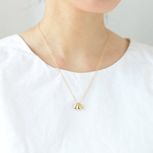 Personalized Initial Disc Necklace/ Engraved Letter Necklace