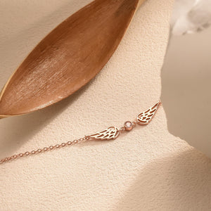 Personalized Guardian Angel Birthstone Bracelet