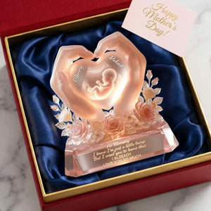 Baby Bump Love Mother Acrylic Plaque - Personalized Gifts For Mothers
