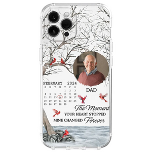 Forever In My Heart - Personalized Cardinal Memorial Phone Case
