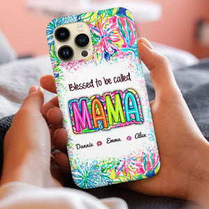 Blessed to be called Grandma Nana Gigi - Personalized Scribble Doodle Phone case