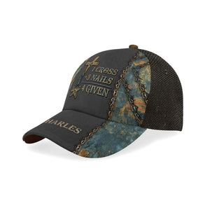 1 Cross 3 Nails 4 Given Personalized Classic Cap