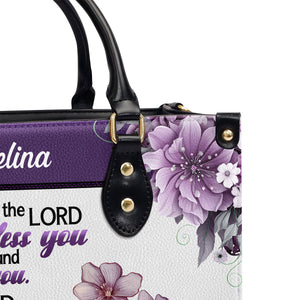May The Lord Bless You And Protect You-Personalized Leather Handbag