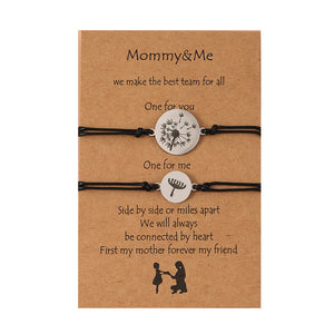 Mommy&Me Dandelion Card Bracelets