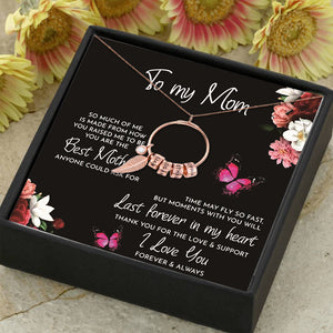 Personalized Pendant Necklace with Customized Beads