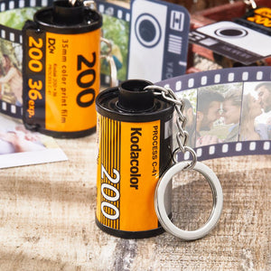 Custom Colorful Camera Roll Keychain Romantic Personalized Gifts