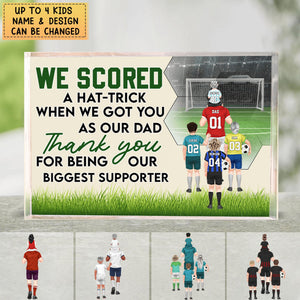 I Scored A Hat-Trick - Personalized Rectangle Acrylic Plaque