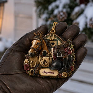 Personalized Equestrian Horse Christmas Ornament Gift for Horse Girl