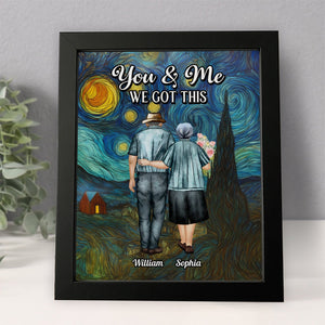 You & Me We Got This Starry Night Personalized Picture Frame Anniversary Gifts For Couple