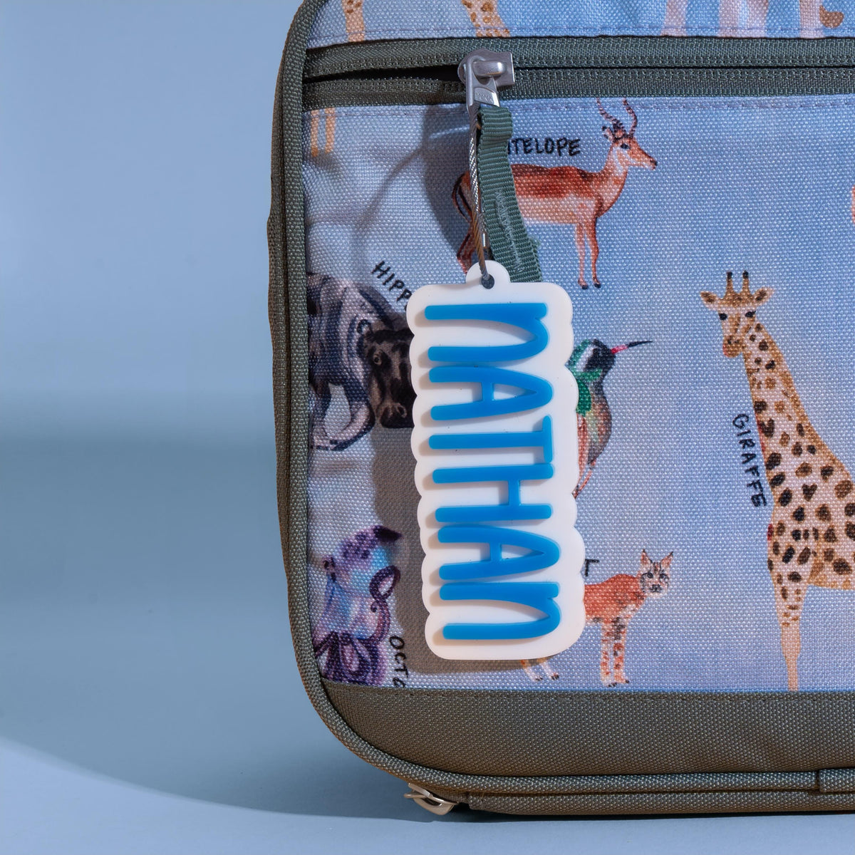 Name Tag for Backpack, Acrylic Keychain, Personalized Gift for Kids Boys