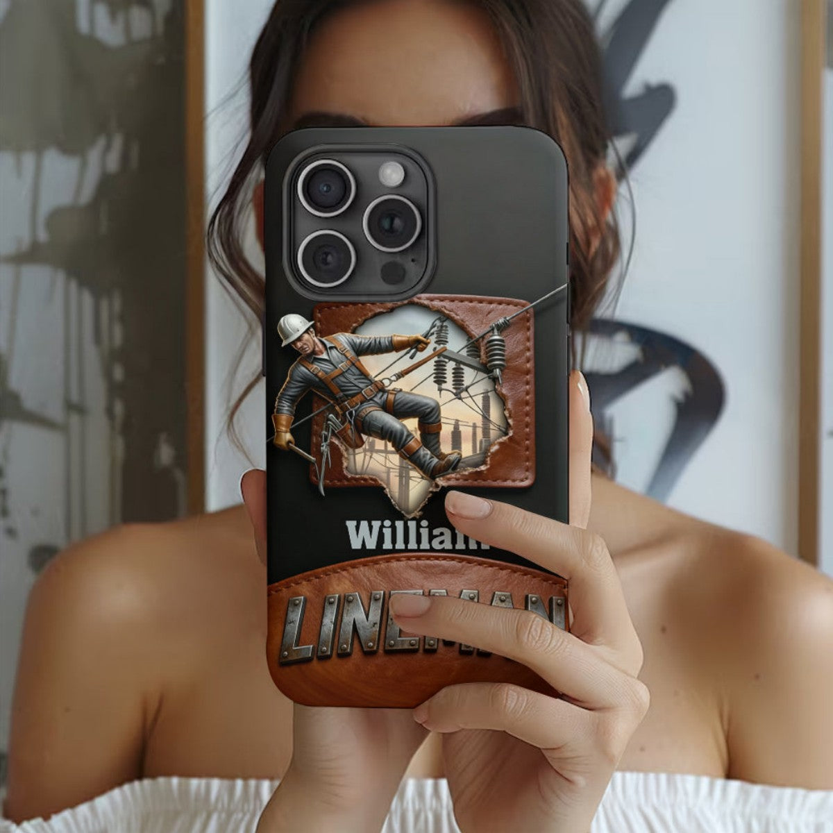 Cool Lineman - Personalized Lineman Phone Case