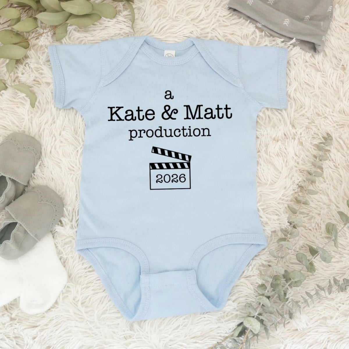 A Mom Dad Production Personalized Baby Onesie Gift for Parents Baby Onesie with Custom Parents Name
