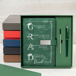 God Has Great Plans For You Graduation Motivation Personalized Notebook Set