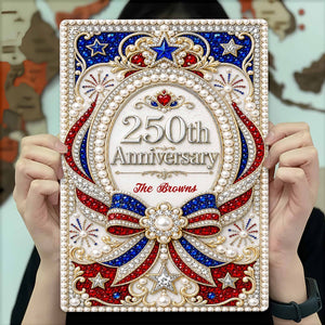 250th Anniversary Personalized Metal Sign For Family and Patriots