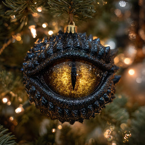 Mythical Beast Personalized Fantasy Eye Christmas Ornament – Book Lover Keepsake