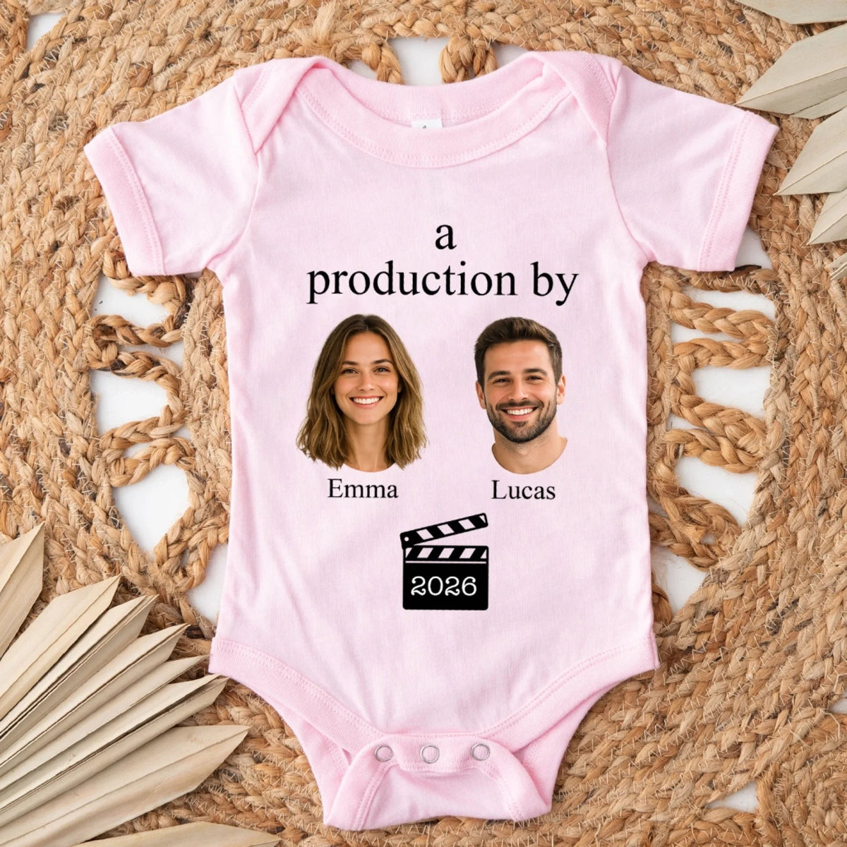 A Big Love Made from Mom Dad Personalized Baby Onesie Gift for Mom Dad New Baby Kids Gift with Custom Parents Name