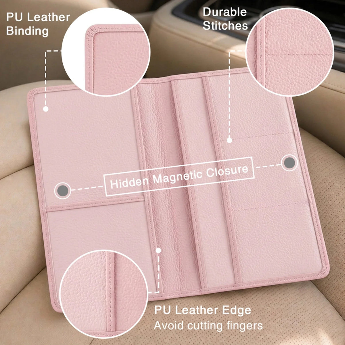 My Heart Rides With You - Personalized Custom Car Document Holder