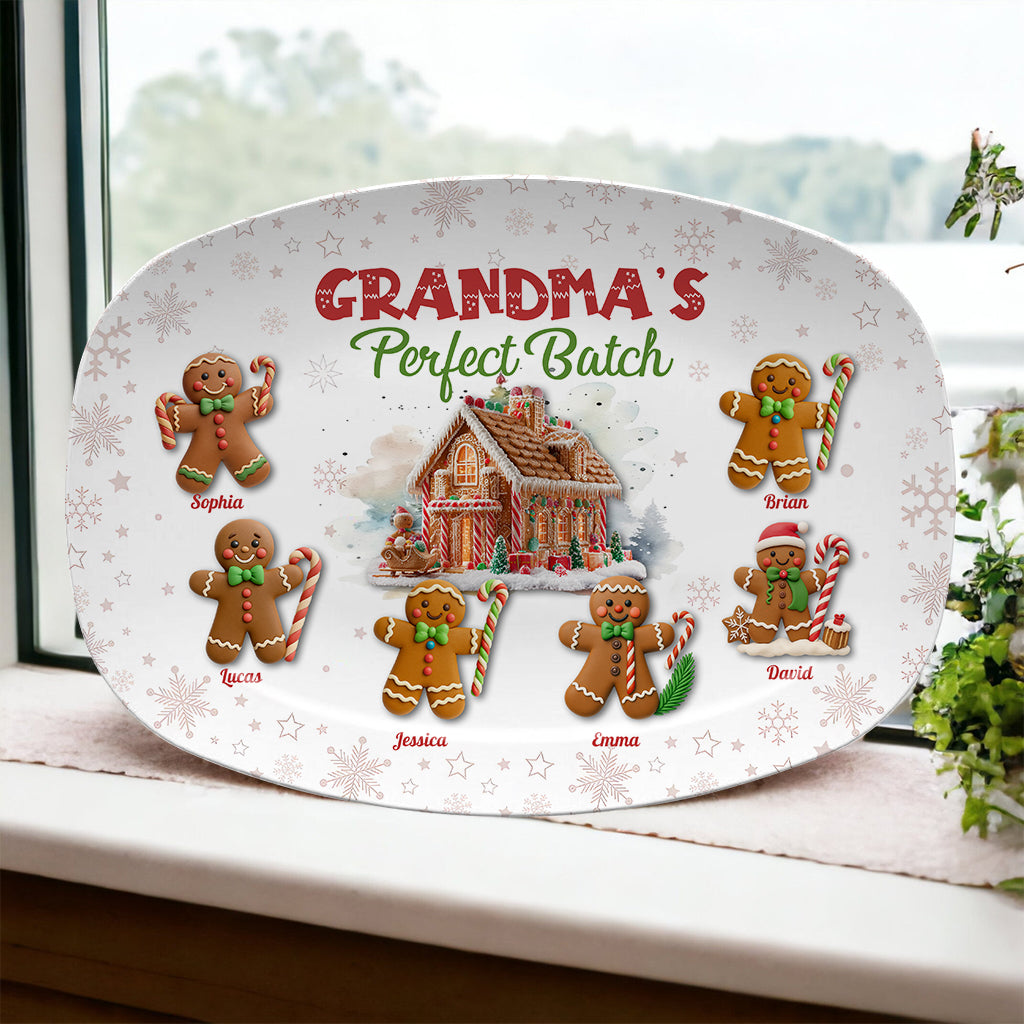 Grandma's Perfect Batch Custom Christmas - Personalized Platters