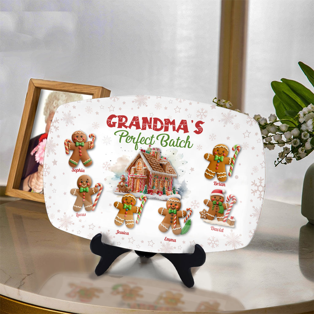 Grandma's Perfect Batch Custom Christmas - Personalized Platters