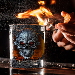 Cool Skull - Personalized Skull Whiskey Glass