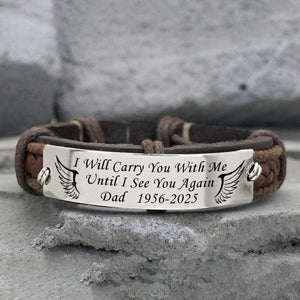 Memorial Wings Bracelet Forever in my Heart, Personalized In Memory of Bracelet, Loss of Loved One