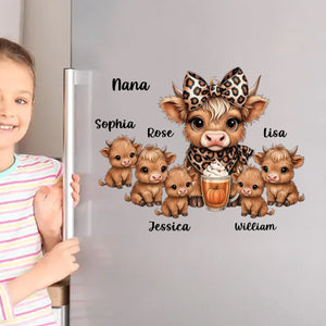 This Mama Grandma Loves Her Herds – Personalized Highland Cow Family Decal
