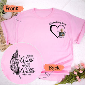 Your Wings Were Ready But My Heart Was Not - Memorial Personalized Custom Back And Front Pure Cotton T-shirt