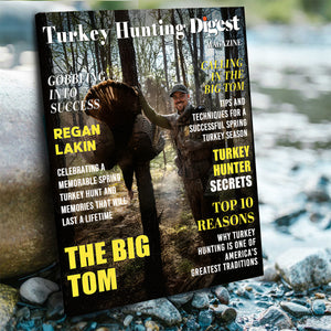 Turkey Hunting Digest Personalized Canvas, Custom Photo Turkey Hunter Magazine Cover