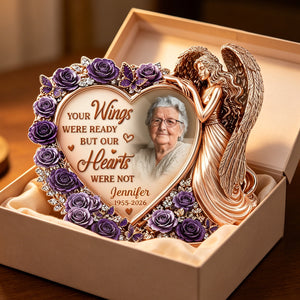 Custom Photo Acrylic Plaque - Personalized Memorial Sympathy Gifts For Loss Of Mom, Dad - Forever Loved, Never Forgotten