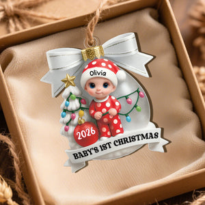 Baby's First Christmas Keepsake – Personalized Acrylic Ornament For Newborns