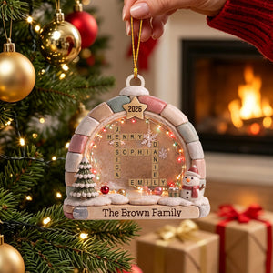 "Our Family" – Personalized Acrylic Hanging Ornament | Gift For Family Lovers