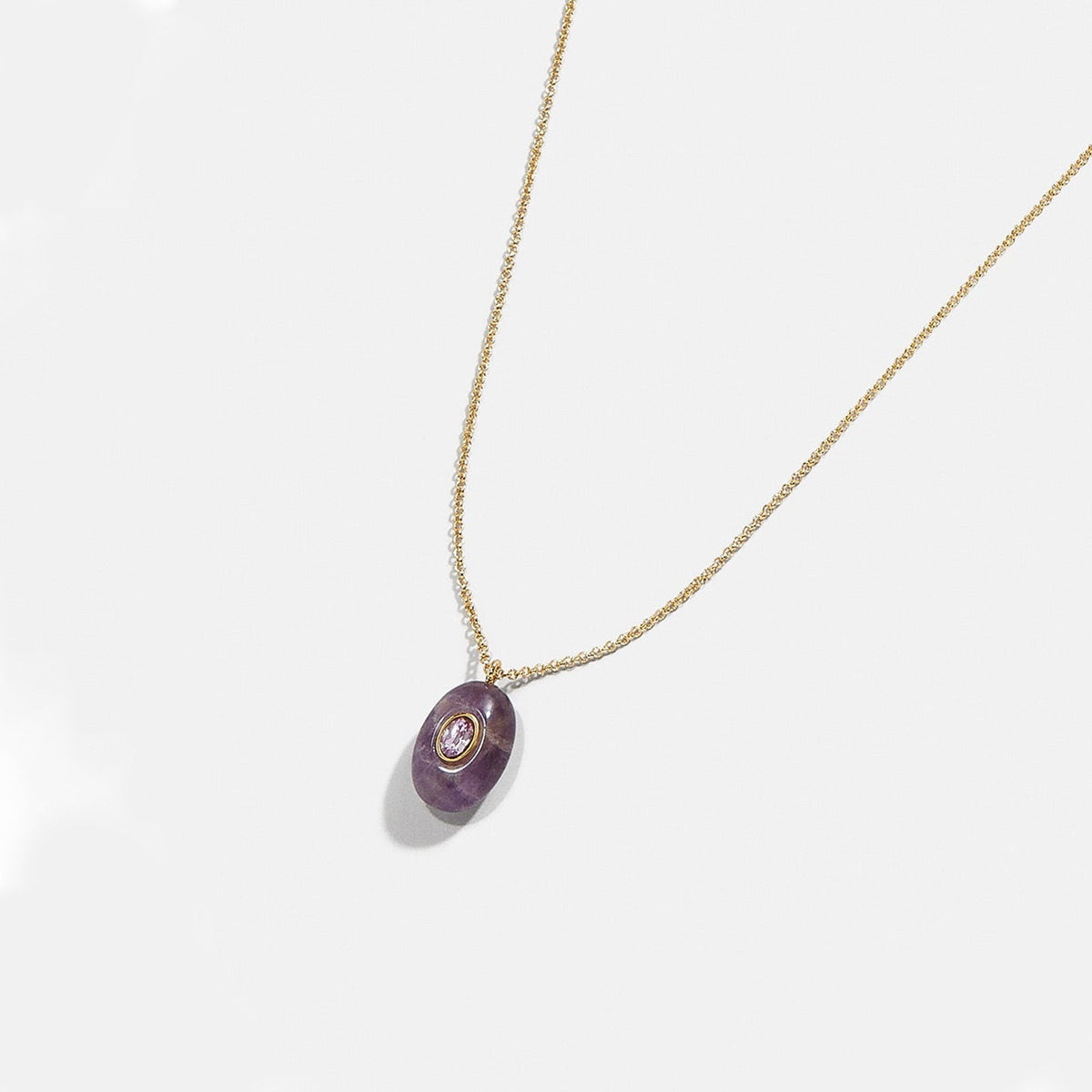 Natural Stone Precious Pendant Necklace