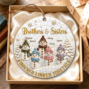 Personalized "Forever Our Bond" Acrylic Ornament – Heartfelt Keepsake Gift