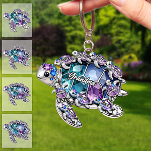 Custom Shaped Acrylic Keychain - Personalized Mother's Day Birthday Gifts For Mom, Grandma