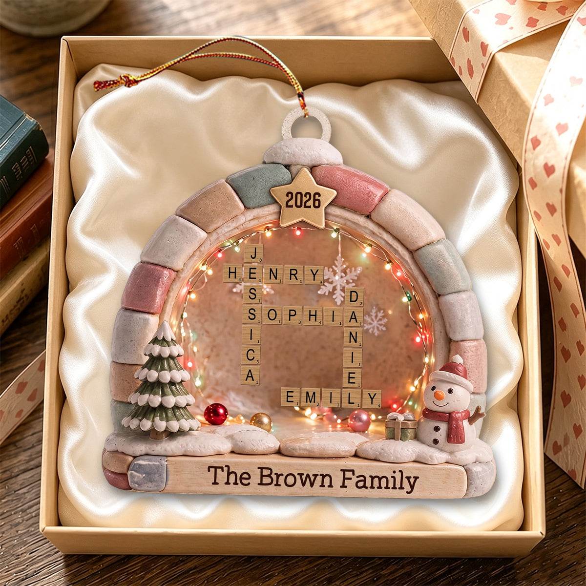 "Our Family" – Personalized Acrylic Hanging Ornament | Gift For Family Lovers