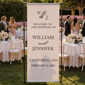 Personalized Wedding Welcome Sign, Custom Wedding Signs，Wedding banner