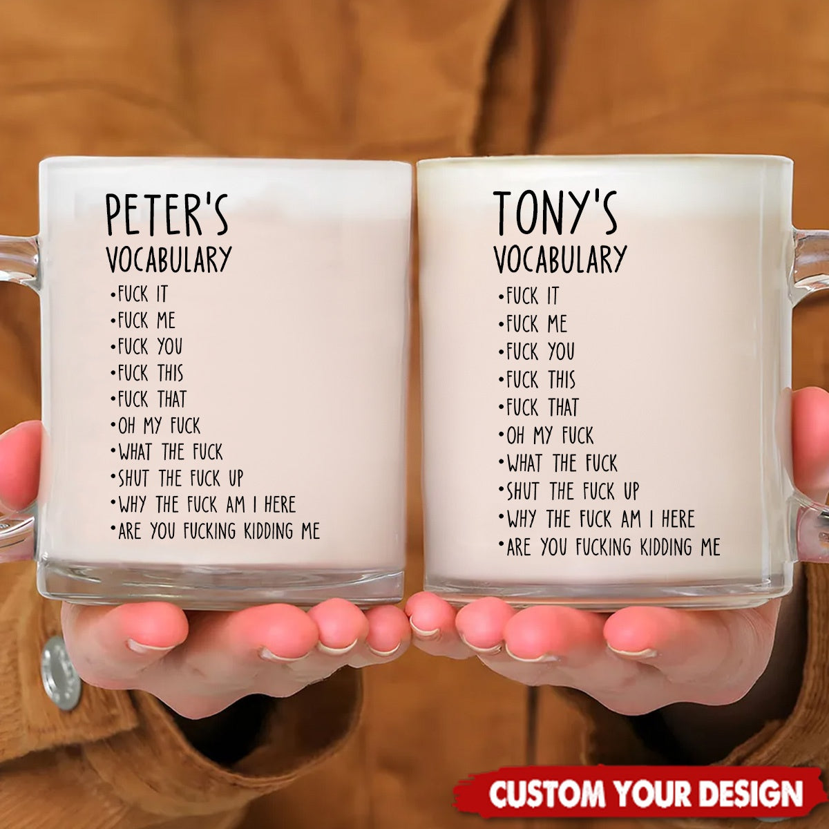 Personalized Funny Glass Mug - Custom Job Title - Fun Gifts For Coworker, Friends, Boss, Nurse